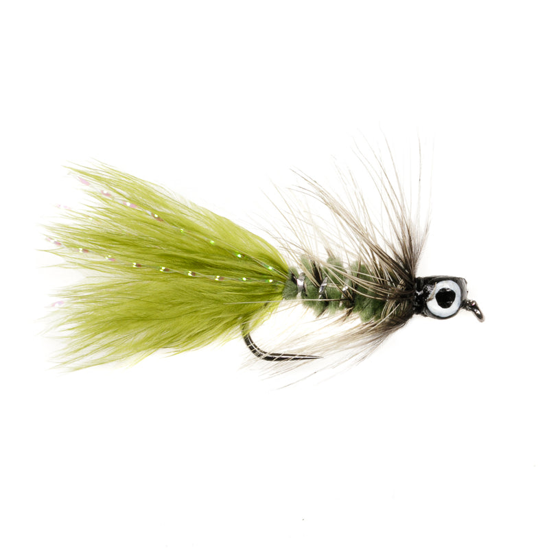 STILLWATER BARBLESS FLY DOG NOBBLER OLIVE LEADHEAD