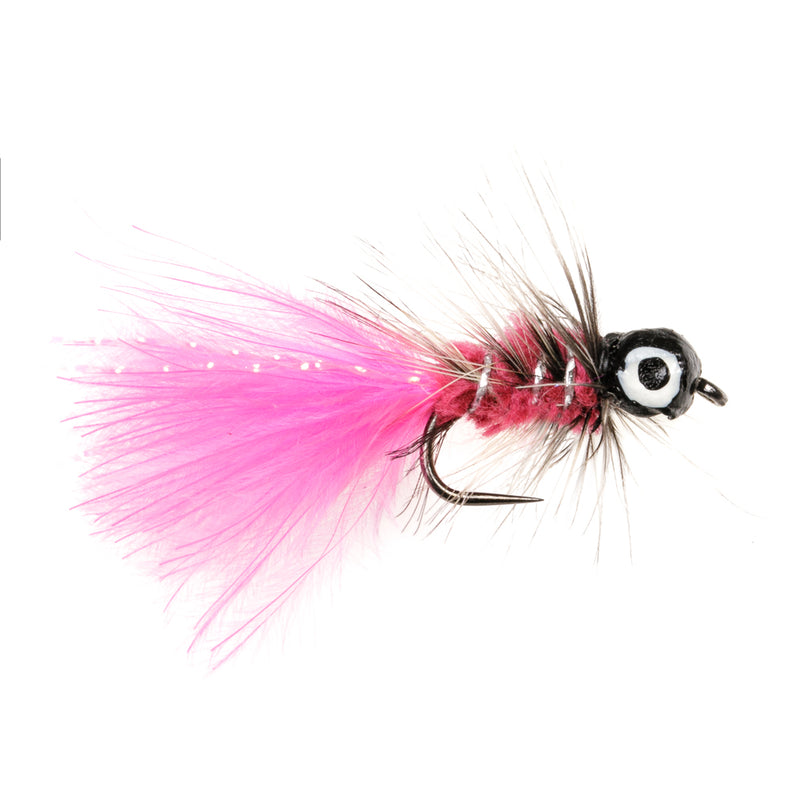 STILLWATER BARBLESS FLY MINI DOG NOBBLER PINK LEADHEAD