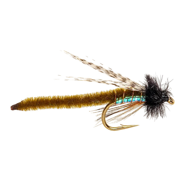 STANDARD NYMPH FLY CADDIS POOPAH OLIVE