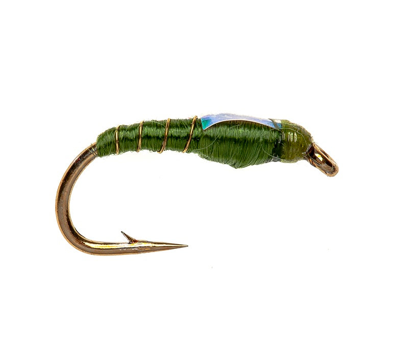 STANDARD NYMPH FLY ULTRA SLIM FLASHBACK BUZZER OLIVE