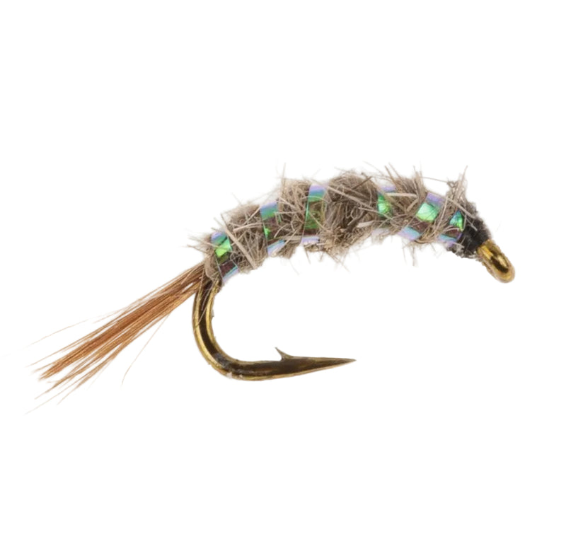 STANDARD NYMPH FLY HARES EAR PEARLY SHRIMP