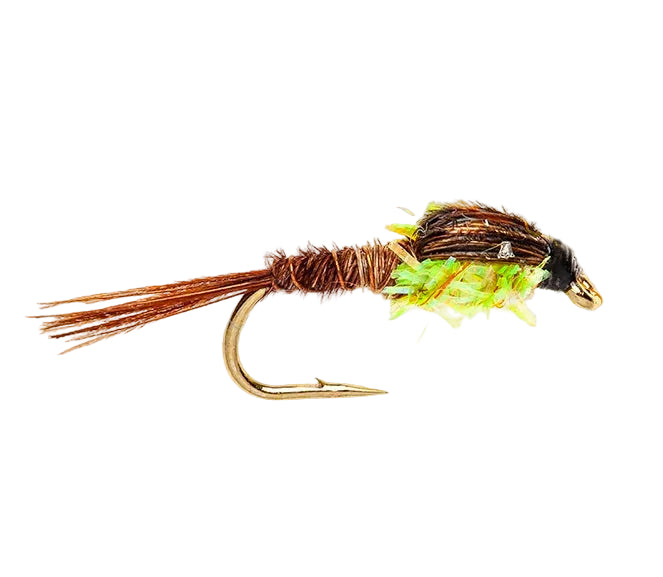 STANDARD NYMPH FLY PHEASANT TAIL FRITZ LIME
