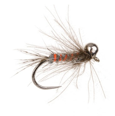 TUNGSTEN NYMPH BARBLESS FLY OFF BEAD SILVER PARTRIDGE