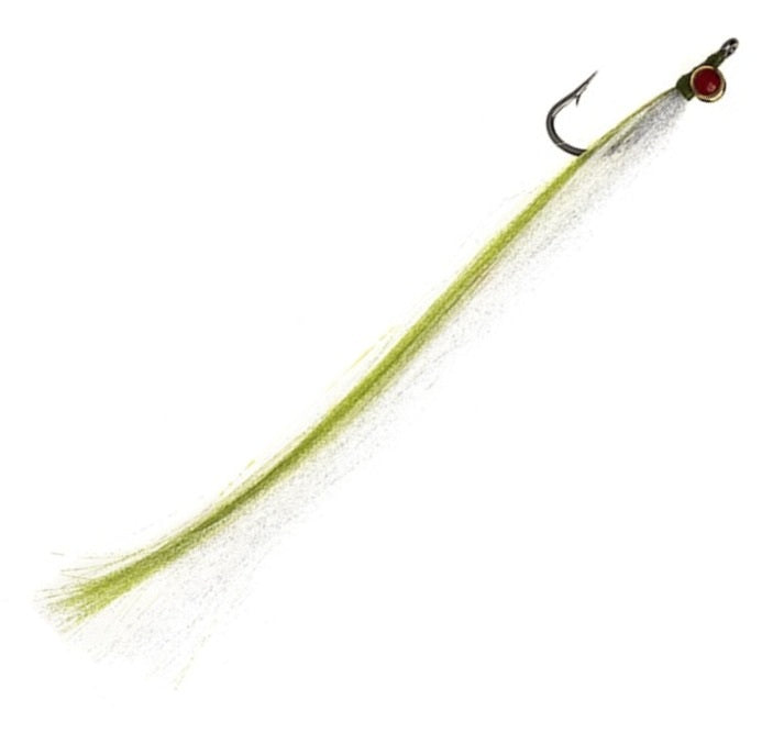 PREMIUM SALTWATER FLY LAUNCE SAND EEL NATURAL/OLIVE CLOUSER