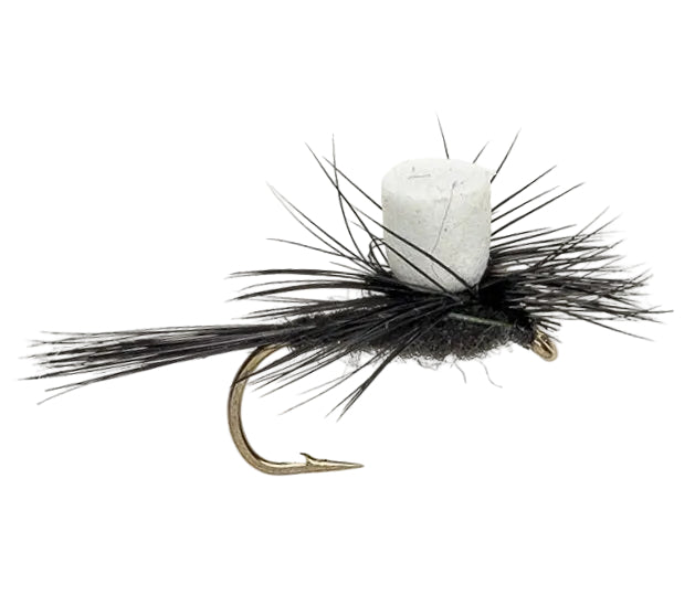 PARACHUTE FLY WHITE FOAM PARACHUTE BLACK GNAT