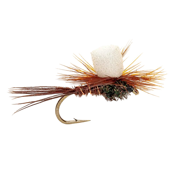 PARACHUTE FLY WHITE FOAM PARACHUTE PHEASANT TAIL