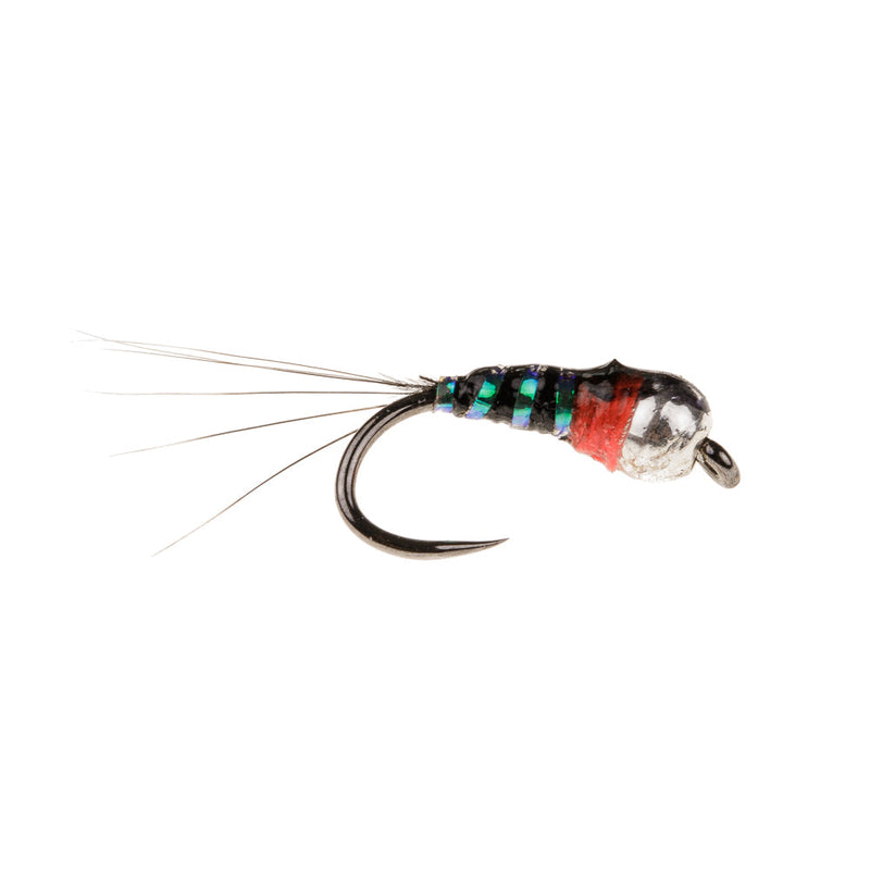 PERDIGON NYMPH BARBLESS FLY CLASSIC PEARL & BLACK PERDIGON