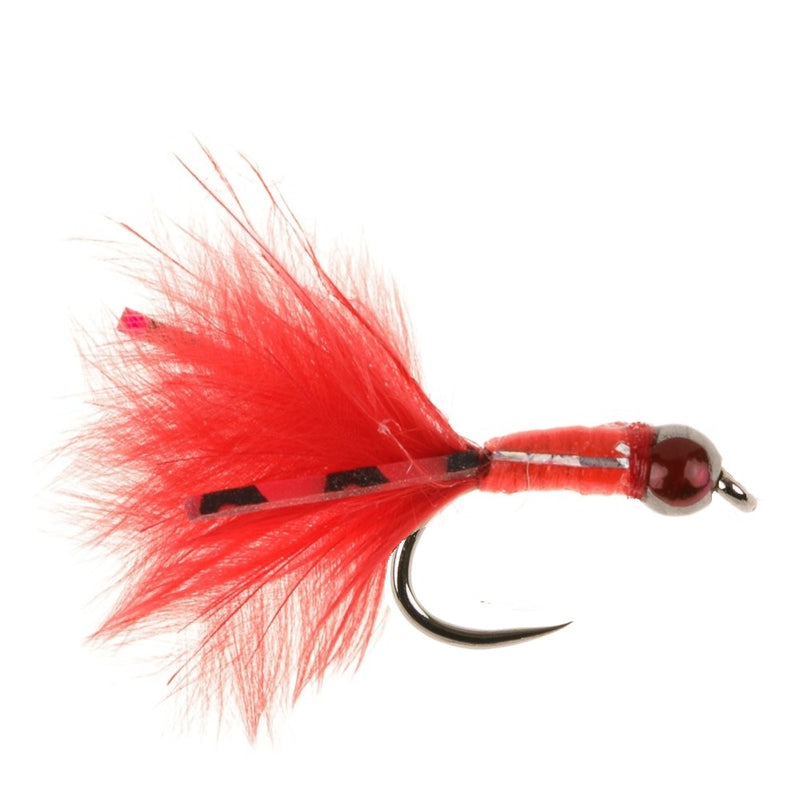 PERDIGON NYMPH BARBLESS FLY RED STALKING BUG