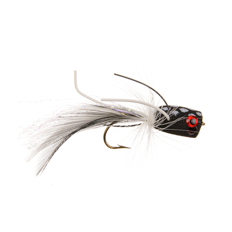 FOAM POPPER FLY BLACK GHOST