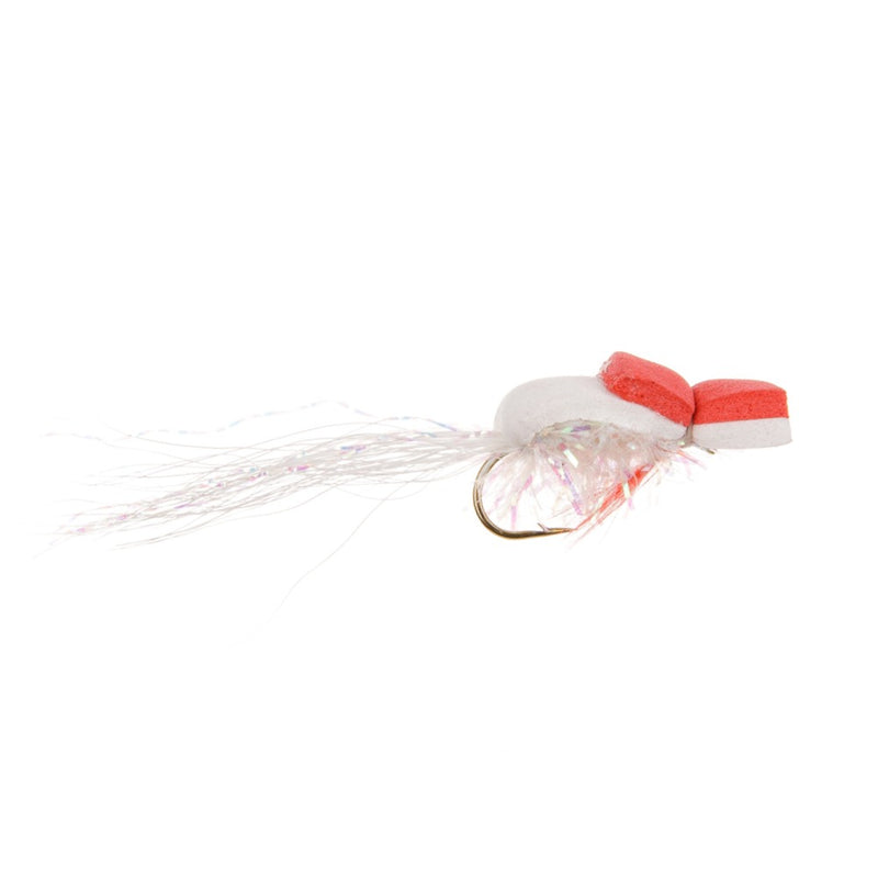 FOAM POPPER FLY HOORAY HENRY GURGLER WHITE