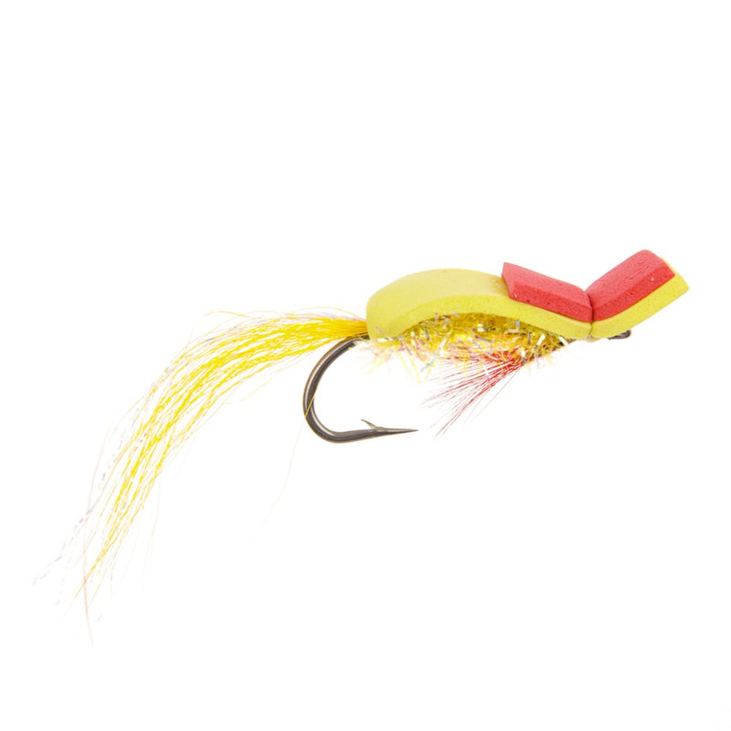 FOAM POPPER FLY HOORAY HENRY GURGLER YELLOW