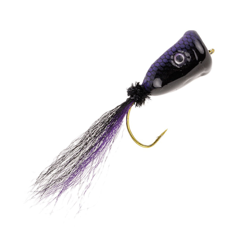 FOAM POPPER FLY DOUBLE BARREL POPPER PURPLE