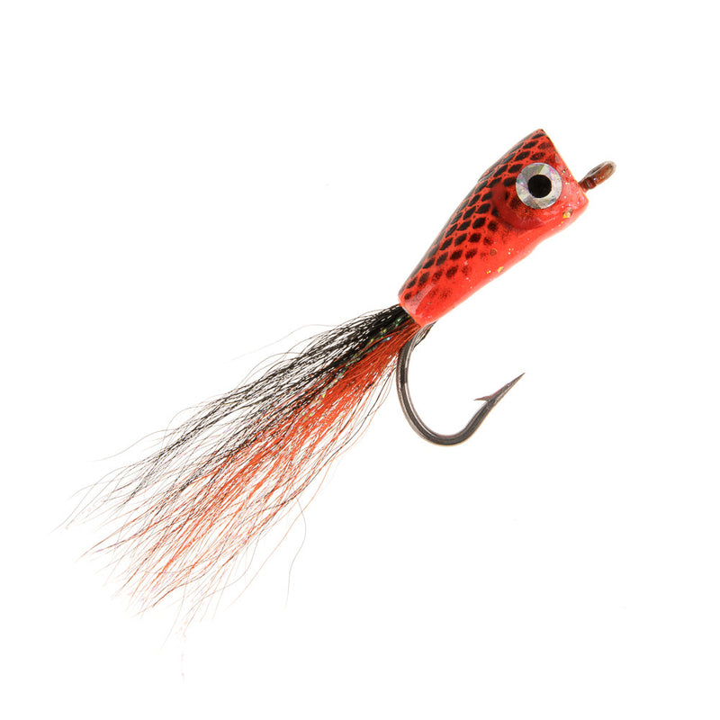 FOAM POPPER FLY BASS POPPER RED SLIMLINE