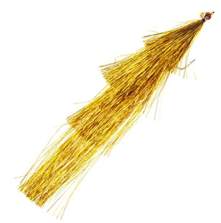 PREMIUM PIKE FLY HEAVY FLASHER GOLD