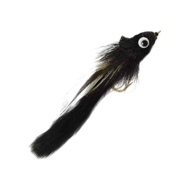 PREMIUM PIKE FLY BUNNY DIVERS WHITE & BLACK