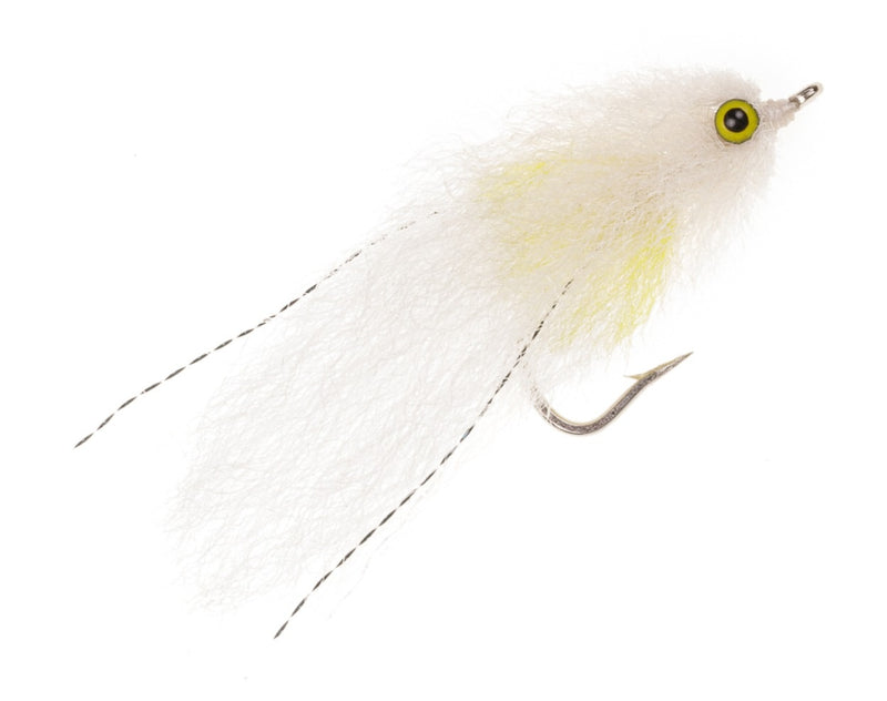 PREMIUM SALTWATER FLY TIDAL BAITFISH WEIGHTED DRUM WHITE