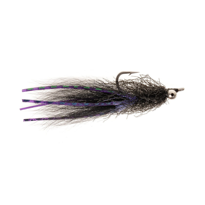 PREMIUM SALTWATER FLY LOOSIE GOOSIE BONE SHRIMP BLACK