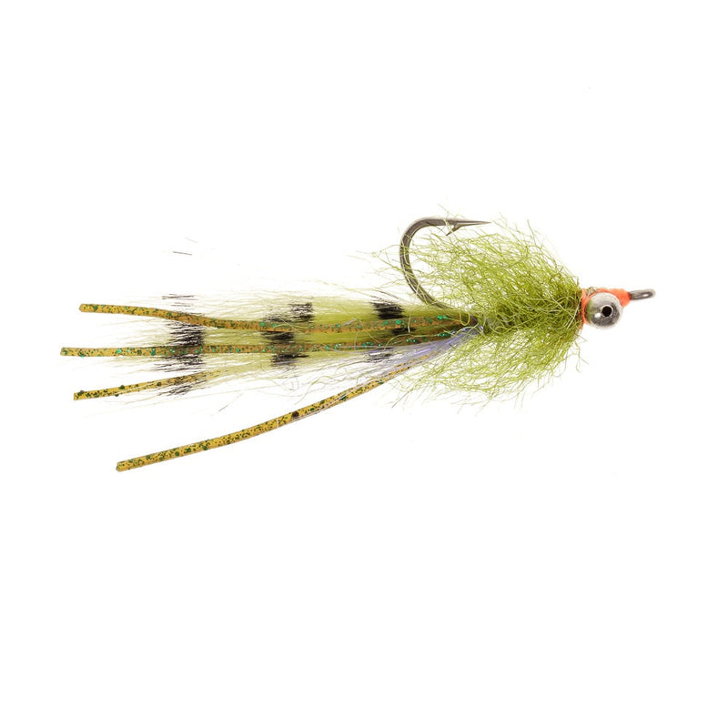 PREMIUM SALTWATER FLY LOOSIE GOOSIE BONE SHRIMP OLIVE