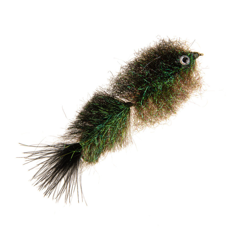 PREMIUM SALTWATER FLY WIGGLE FRY BLACK