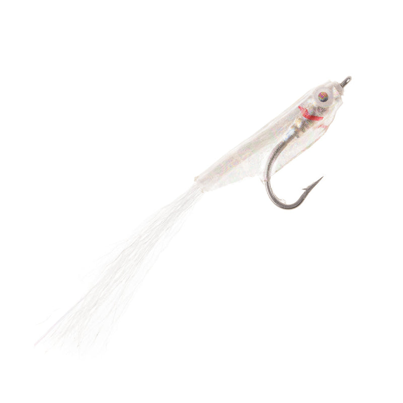 PREMIUM SALTWATER FLY GUMMI FRY WHITE