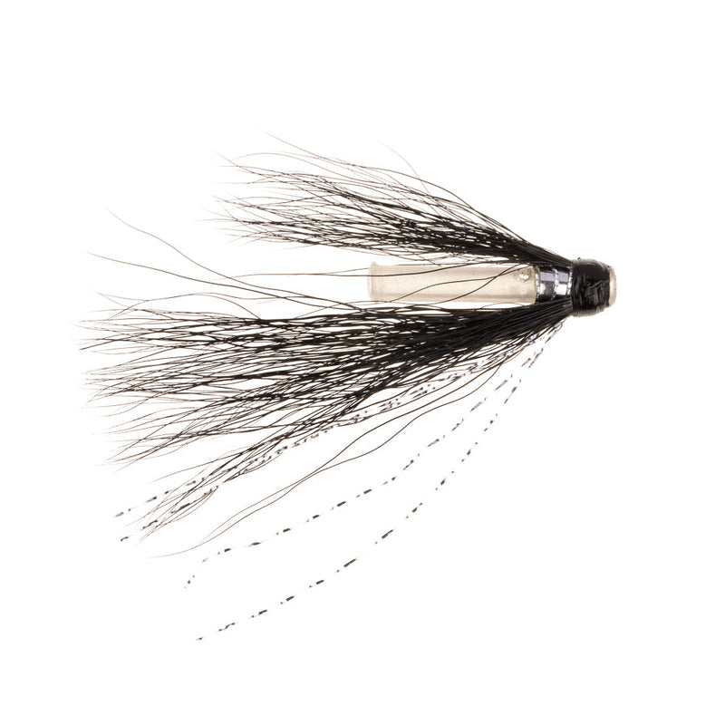 SALMON TUBES - PLASTIC FLY HITCH TUBE BLACK