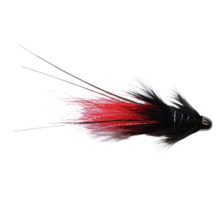 SALMON TUBES - ALUMINIUM FLY SNAELDA BLACK CONEHEAD