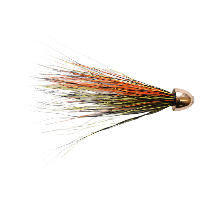 SALMON TUBES - PLASTIC FLY WILLIE GUNN GOLD CONEHEAD