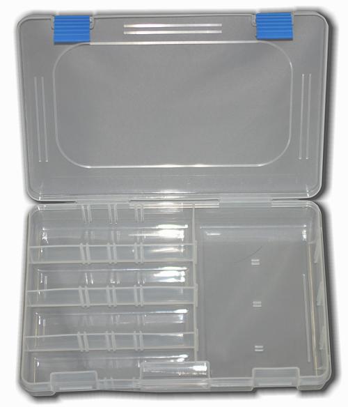 FLY BOX CLEAR PLASTIC PIKE FLY BOX (6 COMP)