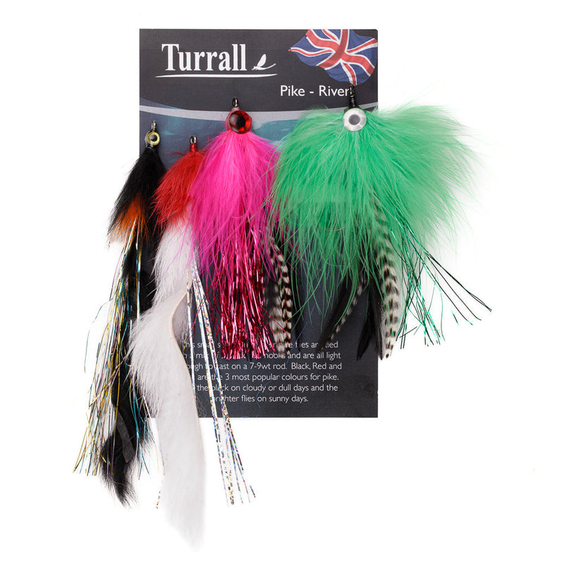 QUICK GRAB SELECTION RIVER PREDATOR PIKE LURES 3 FLIES