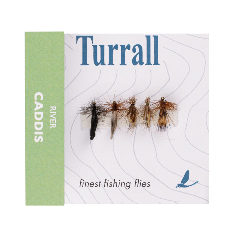 QUICK GRAB SELECTION RIVER CADDIS 5 FLIES