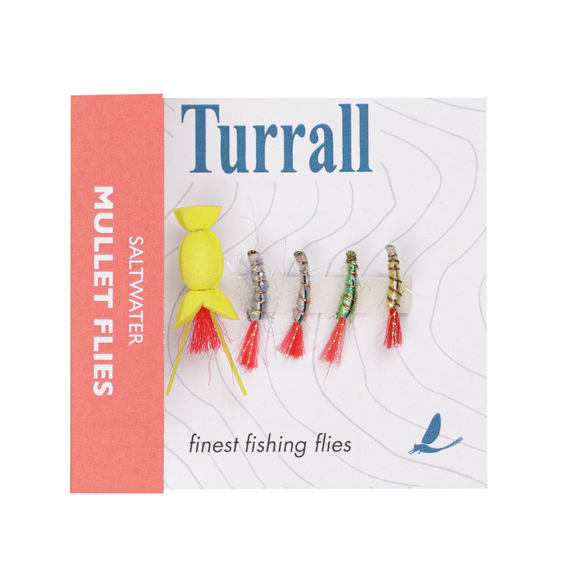 QUICK GRAB SELECTION SALTWATER MULLET FLIES 5 FLIES