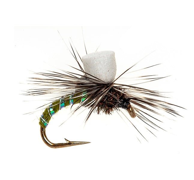 SPECIAL DRY FLY KLINKAHMMER OLIVE / WHITE FOAM
