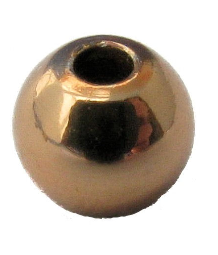 BRASS COUNTERSUNK MET BROWN FLY TYING BEADS