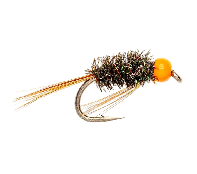 SLIM LINE NYMPH FLY DIAWL BACH HOTHEAD ORANGE