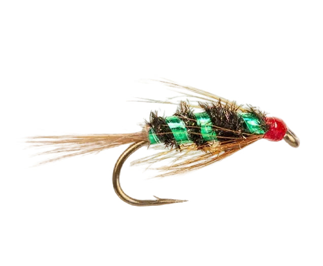 SLIM LINE NYMPH FLY DIAWL BACH FLASHBACK HOLO GREEN