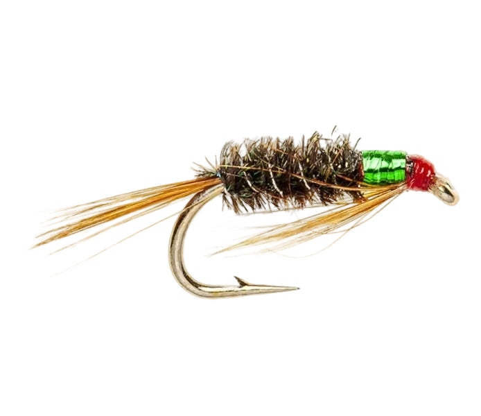 SLIM LINE NYMPH FLY DIAWL BACH GREEN THROAT