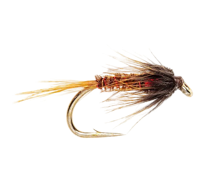 SLIM LINE NYMPH FLY CRUNCHER NATURAL & HOLO RED
