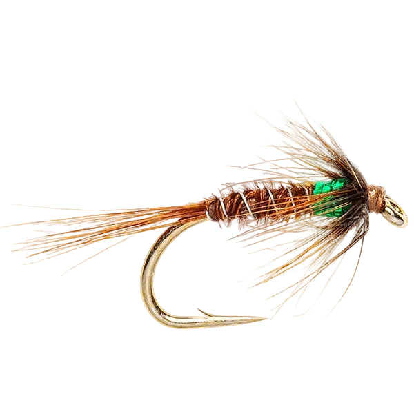 SLIM LINE NYMPH FLY CRUNCHER NATURAL & HOLO GREEN