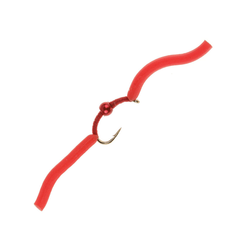 SQUIRMY WORM FLY BLOODWORM RED