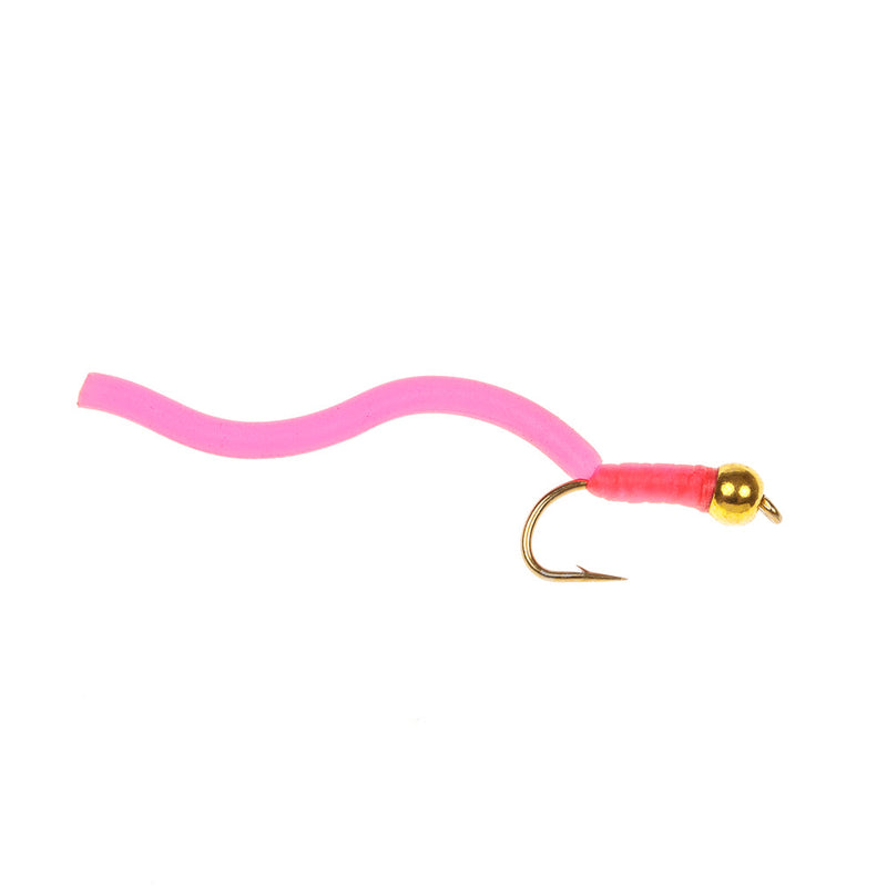 SQUIRMY WORM FLY LUCKY PINK SQUIRMY WORM BH