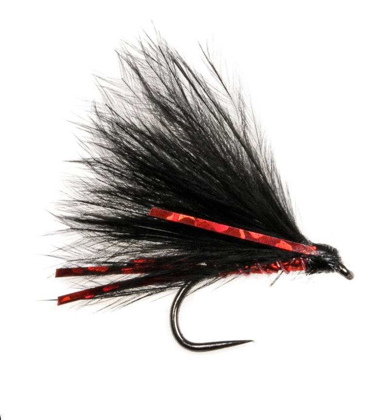 STILLWATER BARBLESS FLY CORMORANT HOLO RED
