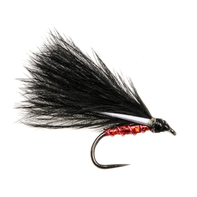 STILLWATER BARBLESS FLY SKINNY CORMORANT HOLO RED