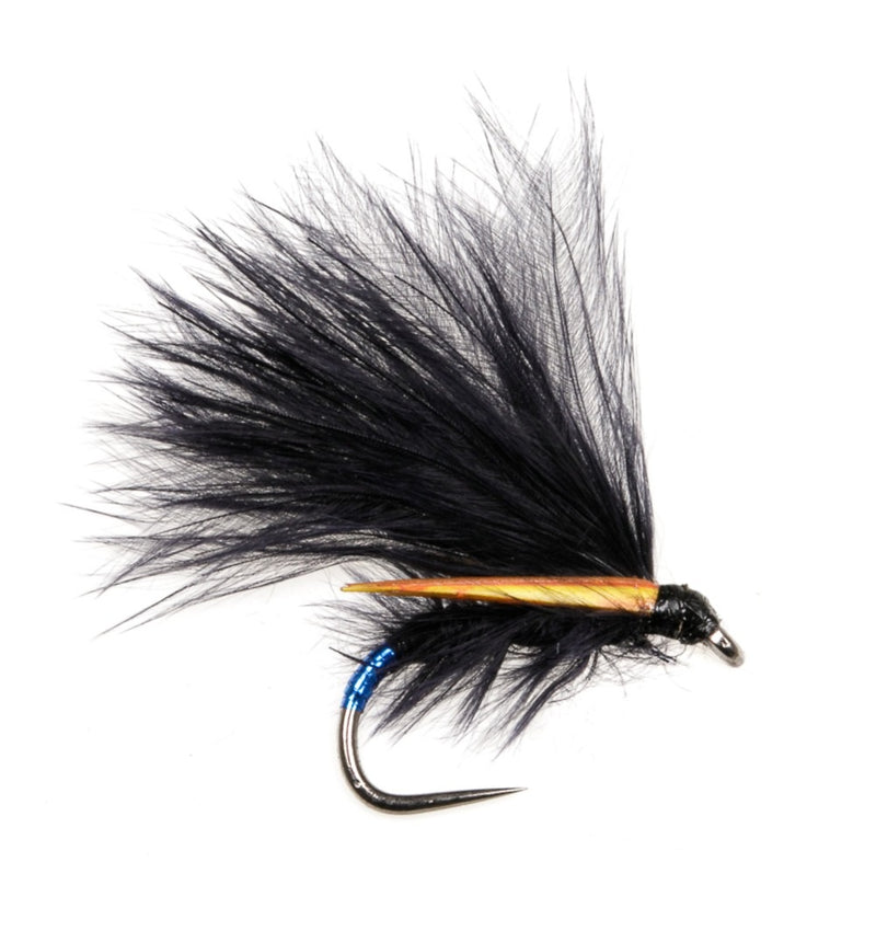 STILLWATER BARBLESS FLY CORMORANT BLACK FUZZ