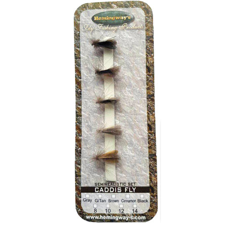 REALISTIC CADDIS SET - 5PCS