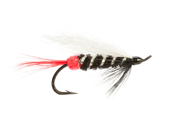 SALMON SINGLE FLY SKUNK RED BUTT