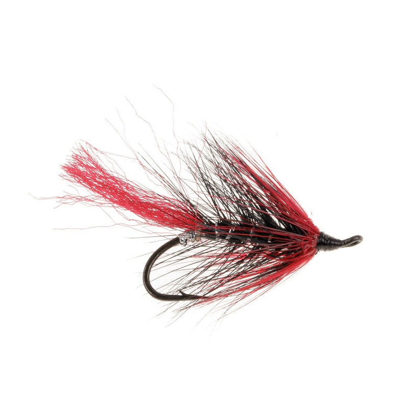 SALMON SINGLE FLY RED & BLACK DAPPING FLY