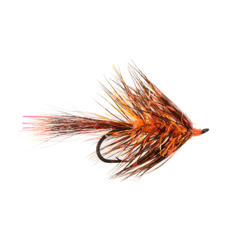 SALMON SINGLE FLY DAZZLE SHRIMP ORNAGE