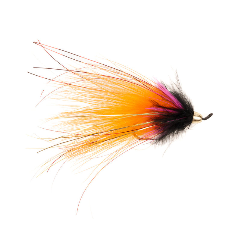 SALMON SINGLE FLY CONEHEAD MARA SPEY ORANGE
