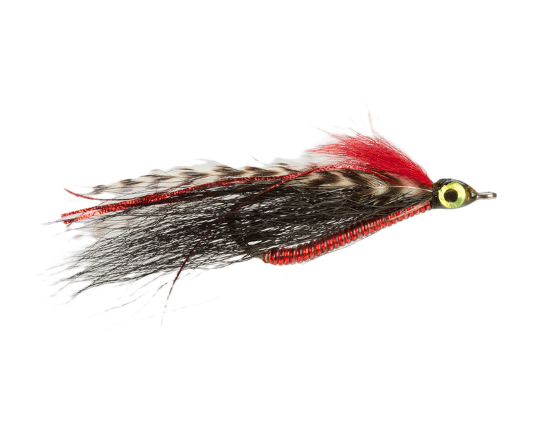 PREMIUM SALTWATER FLY BEND BACK BLACK