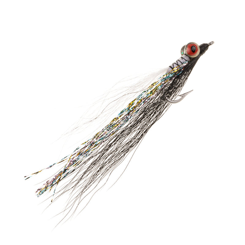 PREMIUM SALTWATER FLY CLOUSER MINNOW-BLACK